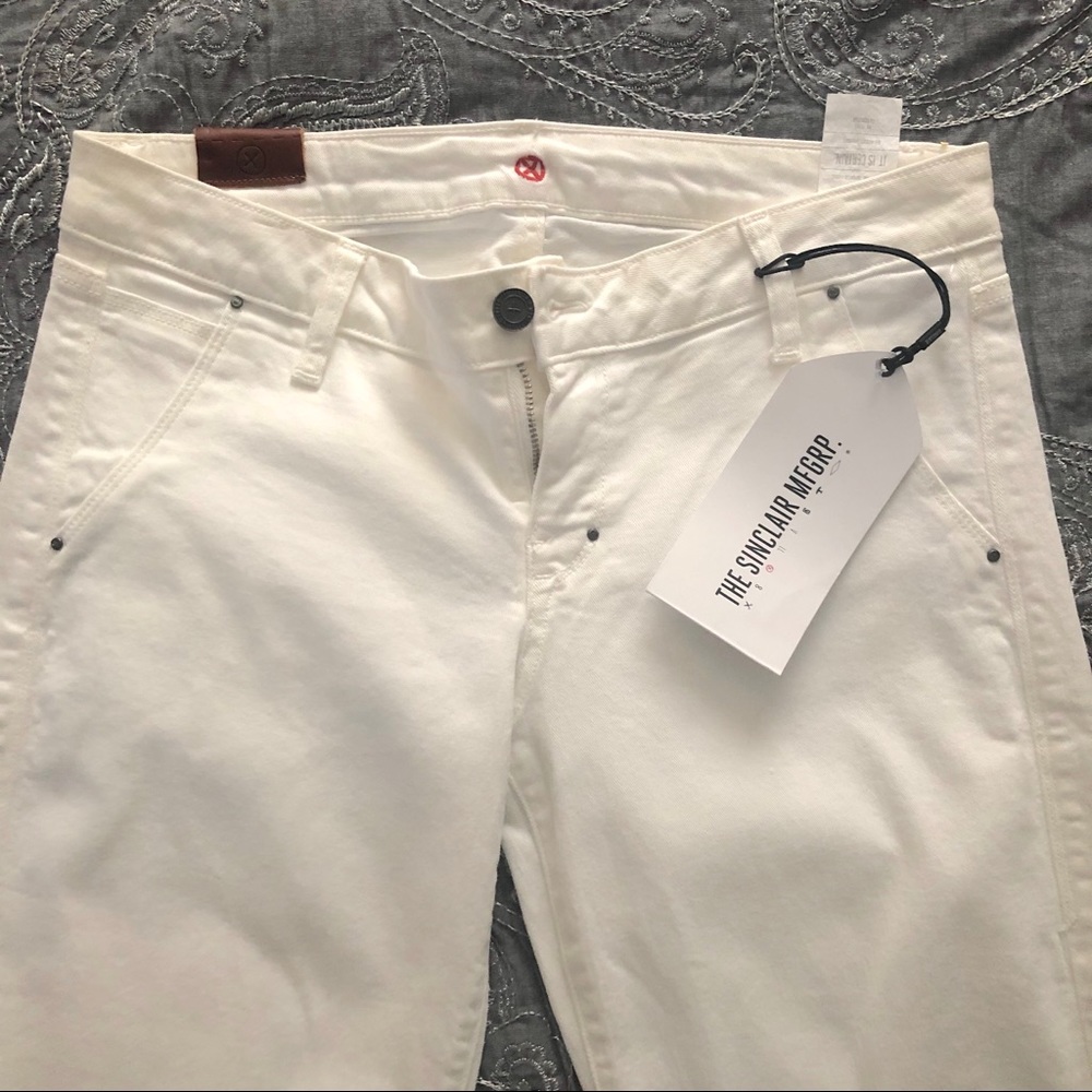 Sinclair White Bootcut Designer Jeans